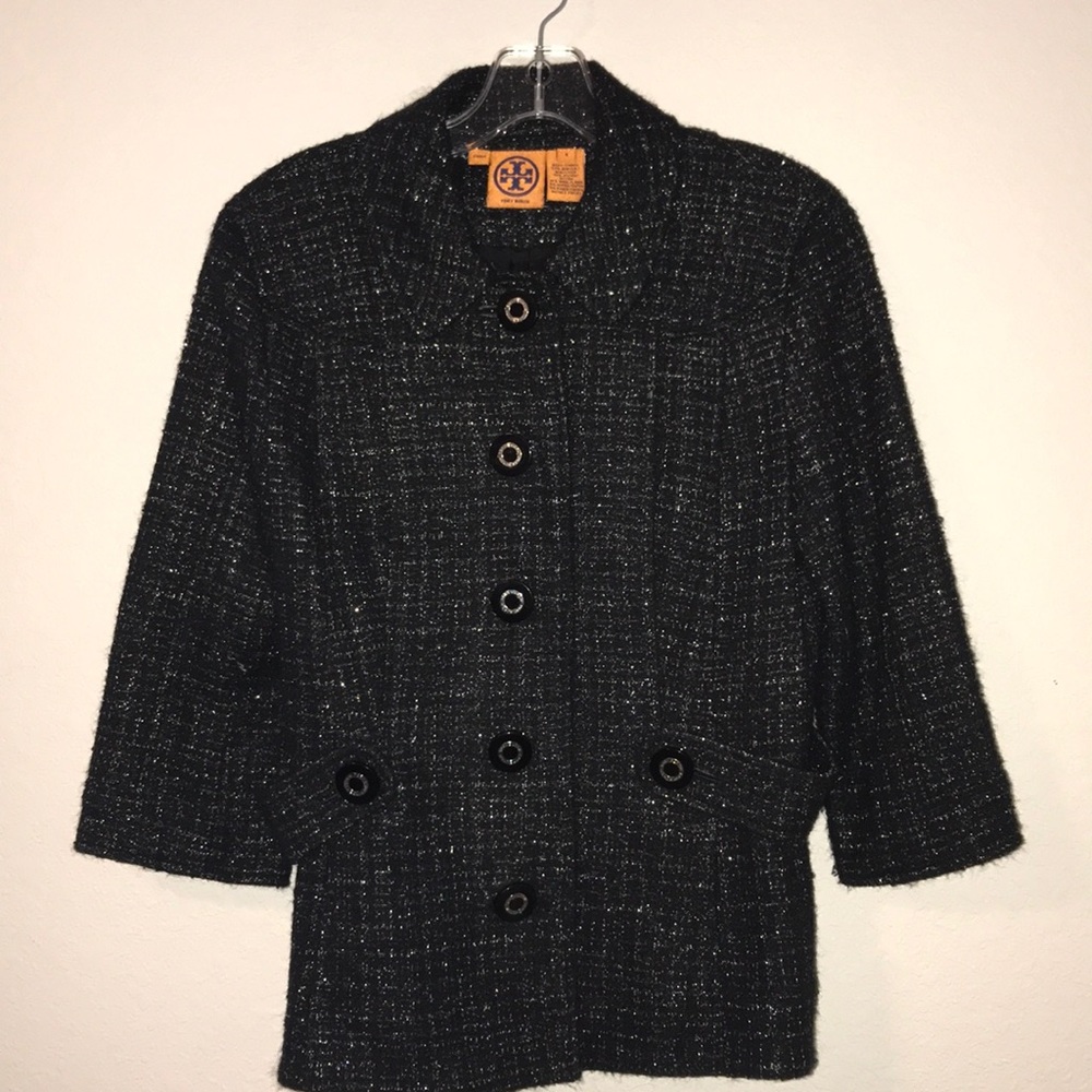 Tory Burch black blazer size 4